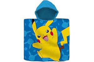NINTENDO Kids Euroswan Poncho Toalla Algodón Pokemon 60x120cm