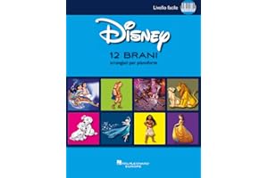 Hal Leonard Disney 12 Brani per Pianoforte Facile | Canzoni Celebri di Frozen e Coco | Musiche Facili per Bambini e Giovani Pianisti | Musica Disney Facile per Principianti