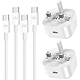 iPhone 16 15 Charger,2 Pack i Phonefast Apple Charger Cable and Plug 2M 6FT 25W Quick Charge for iPhone 16/16 Plus/16 Pro/16 Pro Max/15/15 Plus/15 Pro/15 Pro Max,New Rapid USB C Charging Lead and Plug