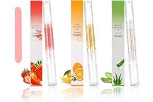 MESCHETT Penna per olio per cuticole, 3 PZ Nutrition Oil Pen, olio per cuticole per unghie con ingredienti naturali, cuticola per olio per unghie per la riparazione di unghie screpolate e secche