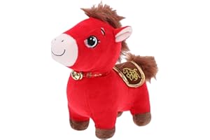 Kız Çocukları İçin Pelüş Hayvanlar | Yumuşak Uğurlu Çin Yeni Yılı Figürü - 2026 At Pelüş Hayvan - Çocuklar Yetişkinler Kanepe