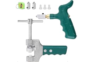 CONBLOM Kit de herramientas de mano de cortador de azulejos de cristal, profesional portátil cortador de azulejos abridor de vidrio rompiendo alicates de cerámica de corte conjunto de herramientas