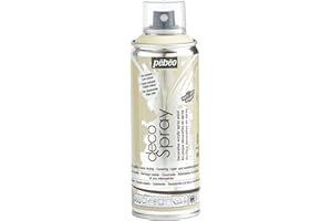 PEBEO Pébéo - Peinture Acrylique en Spray - Pour la Décoration Multi Supports en Intérieur et Extérieur - Base Eau, Faible Odeur - 200 ml - Finition Mate - Coloris Beige