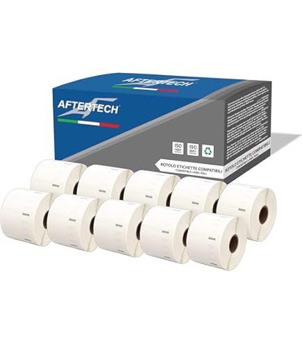 6 Rotoli Etichette Gialle 19x51mm Compatibili DYMO 11355 - Per LabelWriter 450/4XL, 3000 Etichette Di Ritorno - Foto 10