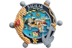 MUYU MAGNET 3D Sycylia Włochy Magnes na lodówkę Pamiątkowy Prezent Lodówka Dekoracja Kolekcja naklejek magnetycznych