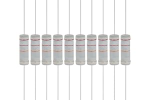 YOKIVE 10 Pcs 22K Ohm 5 Watts Metal Oxide Film Resistor, 5% Tolerance Resistor Axial Lead | Flame Proof for DIY Electronic Circuits, Audio-Video Projects