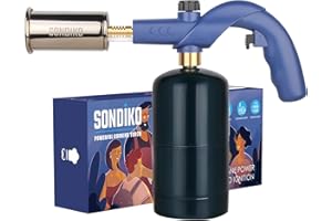 Sondiko Powerful Cooking Blow Torch, Propane Torch Grill Gun, Campfire Starter, Charcoal Lighter, Culinary Kitchen Grilling(Propane Tank Not Included)