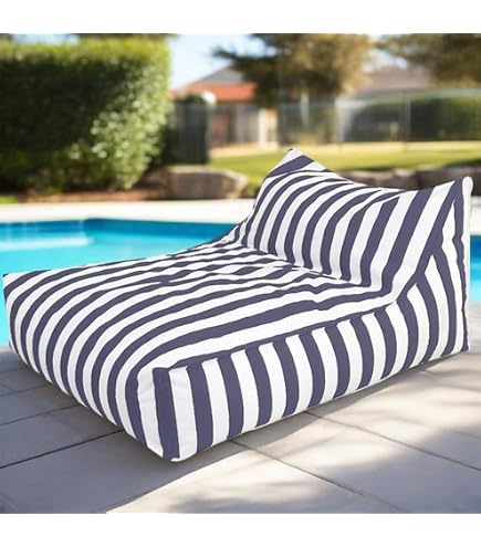 Pouf Flottant Piscine Géant - Housse Réutilisable 140x180 Cm, Confortable Intérieur Extérieur, Sans Remplissage