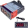MH1210W 90-250V 10A 110V 220V Digital Temperature Thermostat Regulator Controller -50~110 Celsius Heat Cool Control NTC Sensor