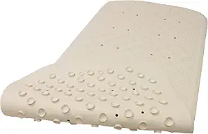 Nrs Healthcare Rubber Grip Non Slip Bath Mat - Suction Cups - Drainage Holes - White (30