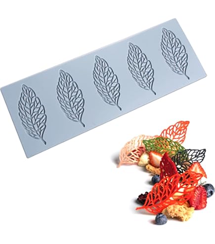 Moule En Silicone Flocon De Neige Pour Fondant - Décoration Gâteaux, Chocolats, Desserts - 5 Motifs