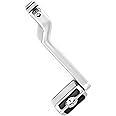 AfterMokit Replacement Aluminum Hollowed Out Heel Shift Lever with Chrome Skull Shifter Peg for Harley Davidson FL Softail 1986 and Up Touring Models 1988 and Up Trike Models 2008 and Up