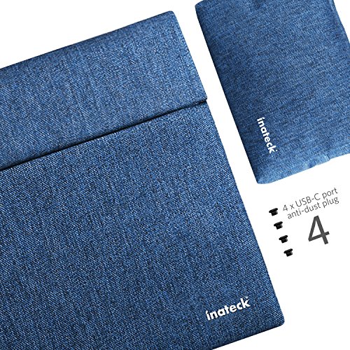 Inateck Laptop Sleeve Tasche Hülle für 12 Zoll Apple MacBook(2015/2016)- Blau - 6