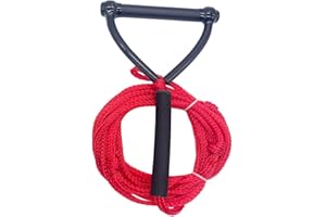 Harilla Wasserski-Schleppseil mit Griff 7,3 m multifunktionales, tragbares, strapazierfähiges Wassersportseil Wakeboard-Wasserskiseil