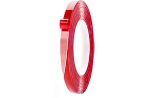 Q.Laomi Ruban Adhésif Double Face, 10m x 10mm Extra Fort Nano Tape pour Bande LED, Maison, Fixant, au burea, DIY, Imperméable et Amovible Transparent Adhésif Double Face, 10M