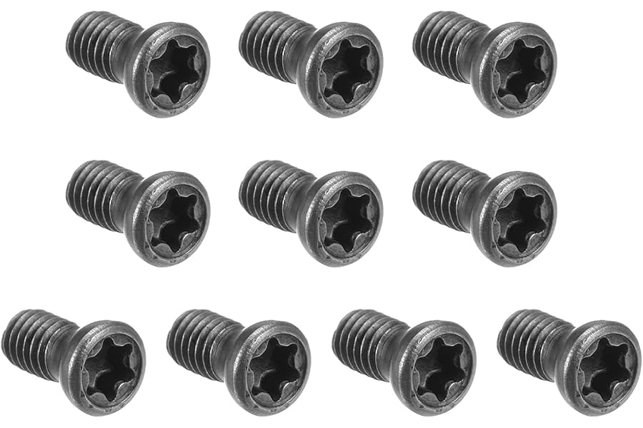sourcing map M3.5x8mm Torx Screws for Replaces Carbide Insert CNC Lathe Tool 12.9 Grade Alloy Steel 10pcs