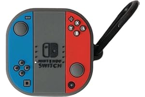 PLXBYC Kompatybilne z Samsung Galaxy Buds Live/Buds pro/Buds 2 / Buds2 pro/Buds FE Charging Box, 3D Cartoon Game Machine Pattern Miękkie silikonowe etui na słuchawki z haczykiem (A1)