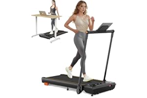‎THERUN THERUN Laufband Klappbar für Zuhause bis 12km/h, 2 in 1 Walking Pad laufbänder mit Großer Lauffläche und Touchscreen-LED Anzeige, ‎ 2.5PS Leises Schreibtisch-Laufband für Büro