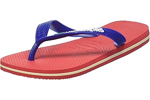 Havaianas - Brasil Logo, Infradito Iconiche, Comode E Resistenti, Strisce con la Bandiera Del Brasile E Suola Antiscivolo Con Strisce Colorate, Unisex Adulti