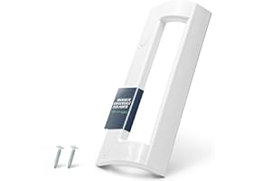 ERSATZTEILSHOP BASICS Maniglia per frigorifero universale, 200 x 70 mm, colore bianco, per frigorifero e congelatore, con distanza di fissaggio 82 – 163 mm, compatibile con Bosch, Siemens