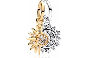 MSPOVOF Coeur Christmas Animaux Charms perles pour bracelets et colliers charms en argent sterling S925 pour Noël anniversaire cadeau de bijoux pour femmes