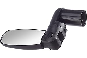 ZEFAL Spin 15 - Rétroviseur Vélo Course - Retroviseur Velo Guidon Avec Miroir Incassable - Montage Guidon Gauche ou Droite - 45g, Noir