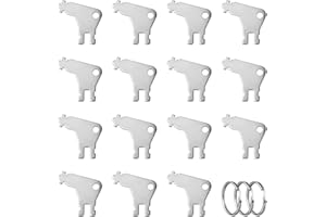 LUTER 15 Stück Papierhandtuchspender Schlüssel, Metall Toilettenpapierspender Schlüssel Ersatz Praktischer Schlüssel für Toilettenpapierspender Kompatibel mit Georgia Pacific