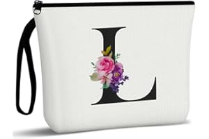 Aucuu Borsa Cosmetica Multifunzionale in Tela - Pochette Trucchi, Beauty Case da Viaggio Donna, Borse da Toilette Impermeabile Portatile