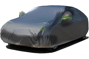 ‎BIG ANT Big Ant universal Autoabdeckung Vollgarage car Cover Abdeckplane Auto Garage Wasserdicht Autogarage Autoplane Staubdicht Autohülle Passt für Meisten Auto im Winter & Sommer Schwarz