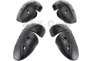 RTX LEATHERS SAS-TEC, Inserti in memory foam viscoelastici, livello 2, per giacca da motociclista, protezioni per i gomiti e il corpo, set (SC-1/81-82)