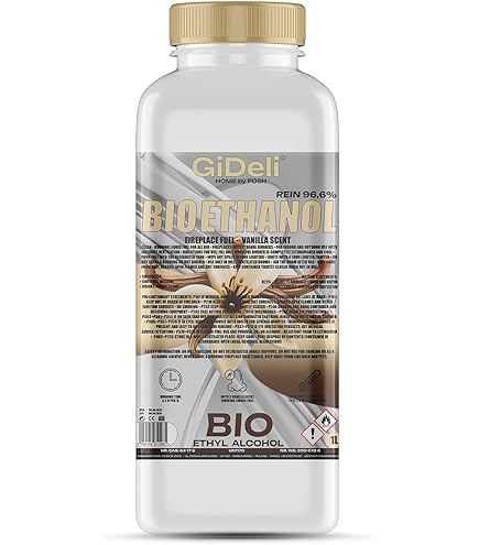 Carburant Déco Sans Fumée Bioéthanol 96,6% Höfer Chemie - 30 X 1L Pour Cheminée Décorative Sans Fumée - Base Maïs Et Betterave Vinaigre Blanc 20 Degrés
