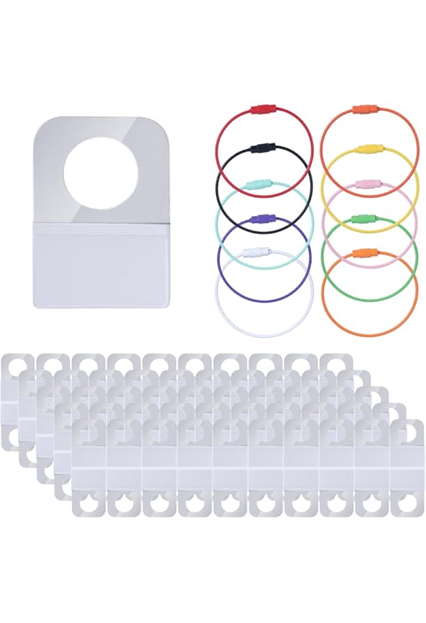 Organisateur De Cartes Yoto - 10 Anneaux Métalliques + 100 étiquettes Autocollantes, Rangement Voyage Enfant - 6