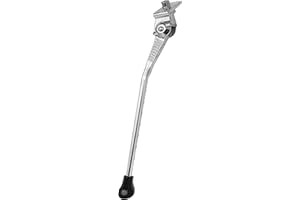 IBK Cavalletto Laterale Bici misura tagliabile reggi ciclo Universale da 16'' a 29'' Alluminio supporto per Biciclette accorciabile, robusto e antiruggine, piedino di Gomma Antiscivolo