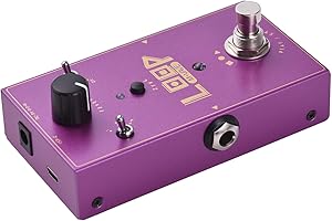 Btuty Guitar Loop Effector Loop Recording Effects Pedal Recording Storage/3 Gear Speed DC 9V 6.35mm Input/Output Interface Electric Guitar Loop Effects Pedal with Multifunctional Footswitch