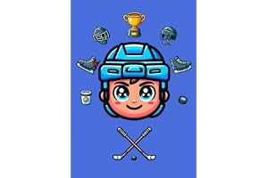 Ishockey Anteckningsbok - 100 Linjerade Sidor, A5: Anteckningsblock Blå, Perfekt för Skola, Universitet & Fans