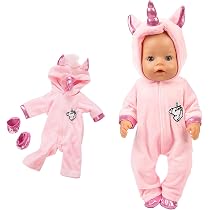 Ropa Para Muñecas Bebé De 14 A 18 Pulgadas – Conjunto De Vestido Rosa, Tejido A Mano, Suave Y Colorido