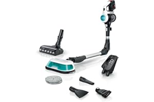 Bosch, aspirateur sans Fil 2 en 1, Unlimited 7 ProHygiène, Brosse Aqua 2 en 1, la Brosse motorisée AllFloor DynamicPower, Blanc, BCS71HYG2