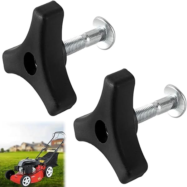 Set 2 Viti E Dadi Per Maniglie Tosaerba - Neri, In Plastica E Metallo, Per Giardinaggio - Foto 5