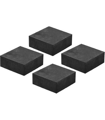 PATIKIL Rubberen antivibratiepads, verpakking van 4 stuks, 15 x 16 x 18 cm, zware EVA-middenisolatiematten, luchtcompressor, rubberen voetjes voor airconditioner, HVAC-wasmachine en droog