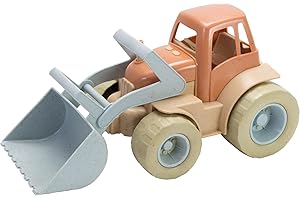 Dantoy Bio-Toy Front-Loader Tractor, Eco-Conscious Toys Made from Sugarcane
