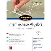 Schaum's Outline of Intermediate Algebra, Third Edition