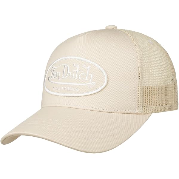 Von Dutch Trucker Boston - Cappellino in corda, colore rosa, beige, taglia unica, Colore: rosa., Taglia unica