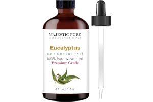Majestic Pure Eucalyptus Essential Oil, Pure and Natural with Therapeutic Grade, Premium Quality.