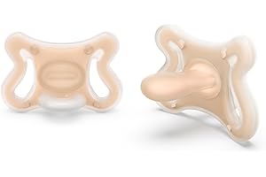 Suavinex, Pack 2 Chupetes Recién Nacido Zero Zero, Tetina Fisiológica SX Pro, Bebés 0/6 Meses, Hipoalergénico, Apto Piel Sensible, Silicona, Respeta Desarrollo Bucodental, Compatible Lactancia, Fair