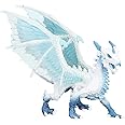Doyomtoy Ice Dragon Figurine, Ice Dragon Toys, Miniature Dragon Statue, for Kids Gift Animal Toys or Stocking Stuffed, Home Decoration
