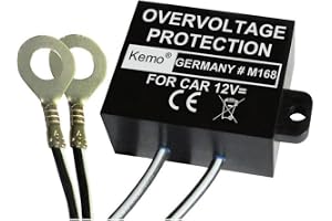 Kemo M168 överspänningsskydd 12 V/DC. Förhindrar spänningstoppar i bilens elnät. Förhindrar skador på känslig elektronik