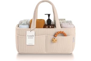 PUTSKA Baby Diaper Caddy Organizer för ändringsbord – Snygg Nursery Storage Basket, Newborn Essentials, måste för pojke eller