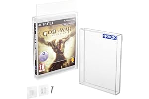 CaSZLUTION Transparente Acryl-Schutzhülle für Videospielbox für PS3, PS4, PS5 und Xbox One, 3 mm dick, staubdicht, Wandaufbewahrung, Halterung, Game-Schutzhülle (1 Stück)