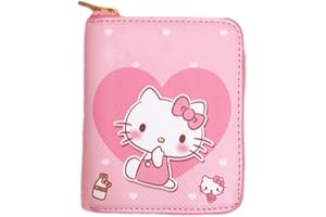 Yoimckay Cartoon GeldböRse MäDchen, Anime Portemonnaie Kinder, Anime Geldbörse Mini Geldbeutel,PU-Brieftasche,für Mädchen Geburtstag Weihnachten Geschenk Hält Kleingeld, Ausweis Und Münzen Rosa