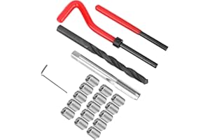 GAROSA Filettatura Metrica M9x1,25mm - Accessori Riparazione Kit Assortimento 20 Pezzi in Acciaio Inossidabile per Auto